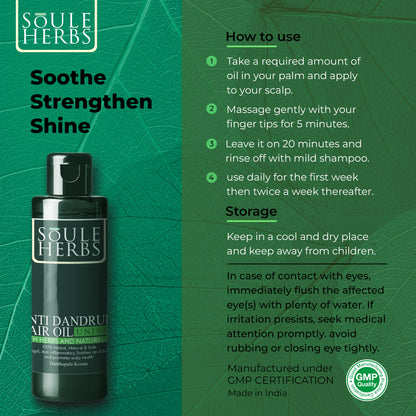 SOULE HERBS ANTI DANDRUFF HAIR OIL - Soule Herbs